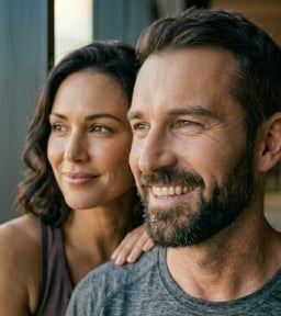 Man looking healthy and confident